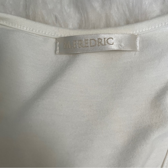 M. Frederic White Layered Ruffle Lace Dress, Size Small - Picture 6 of 9